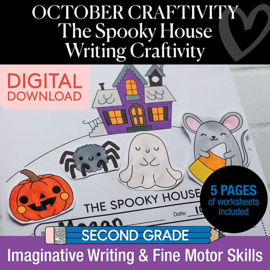 Printable The Spooky House Craftivity