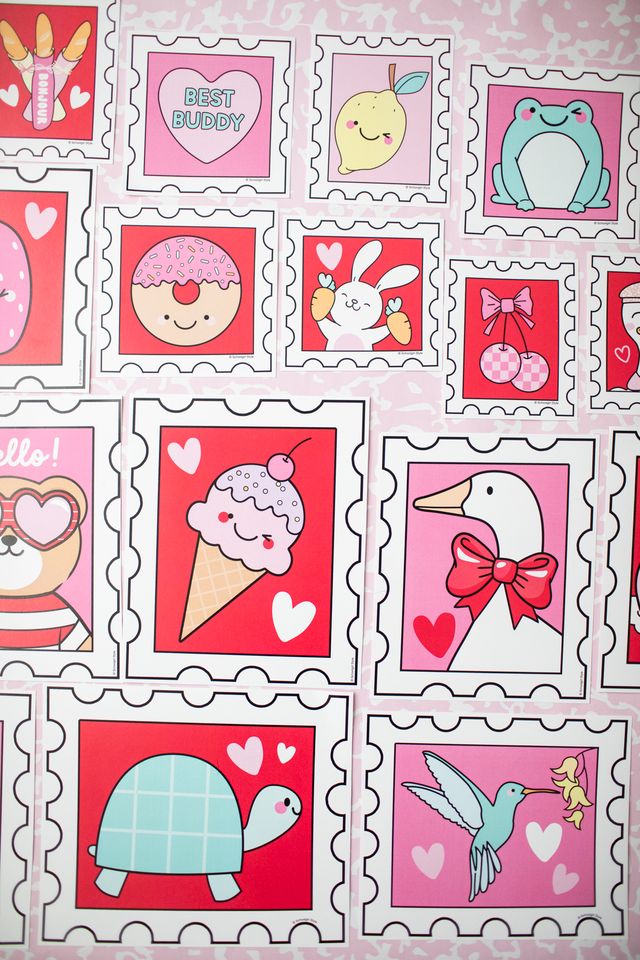 Printable Valentines Stamps Cutouts | Special Edition: Valentine's Day