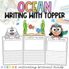 Ocean Writing Crafts | Writing Prompts & Page Topper | NO PREP | End of the Year