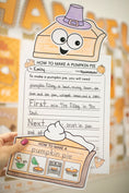 Load image into Gallery viewer, Printable How To Make A Pumpkin Pie Craftivity
