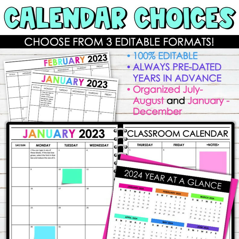 Ultimate Editable Teacher Binder | Teacher Planner 2024-2025