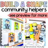 Community Helper Build A Shape Craft | 2D Shapes | Shape Crafts