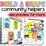 Community Helper Build A Shape Craft | 2D Shapes | Shape Crafts