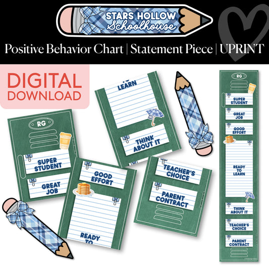 Printable Cozy Positive Behavior Chart | School in Stars Hollow