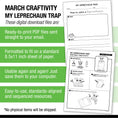 Load image into Gallery viewer, Printable March My Leprechaun Trap Craftivity
