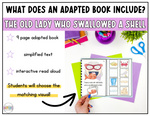 There Was an Old Lady Who Swallowed a Shell Adapted Book