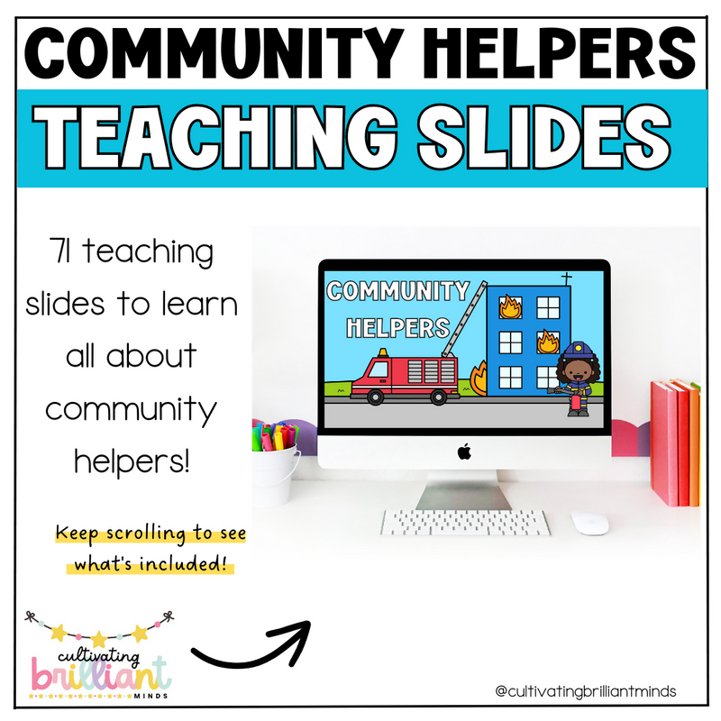 Community Helpers Digital Teaching Slides | Google Slides Activities