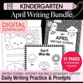 Load image into Gallery viewer, Printable Kindergarten April Writing Bundle
