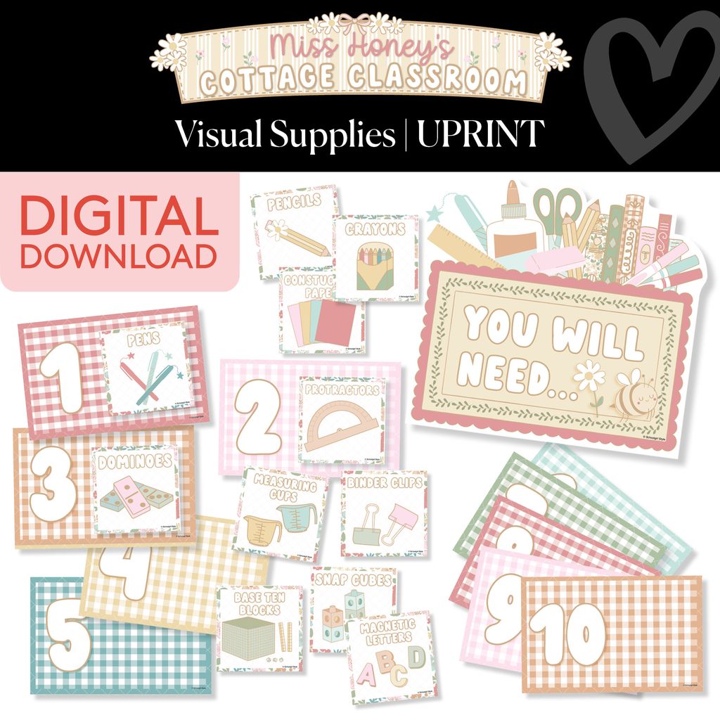Printable Calming Visual Supplies | Miss Honey's Cottage Classroom