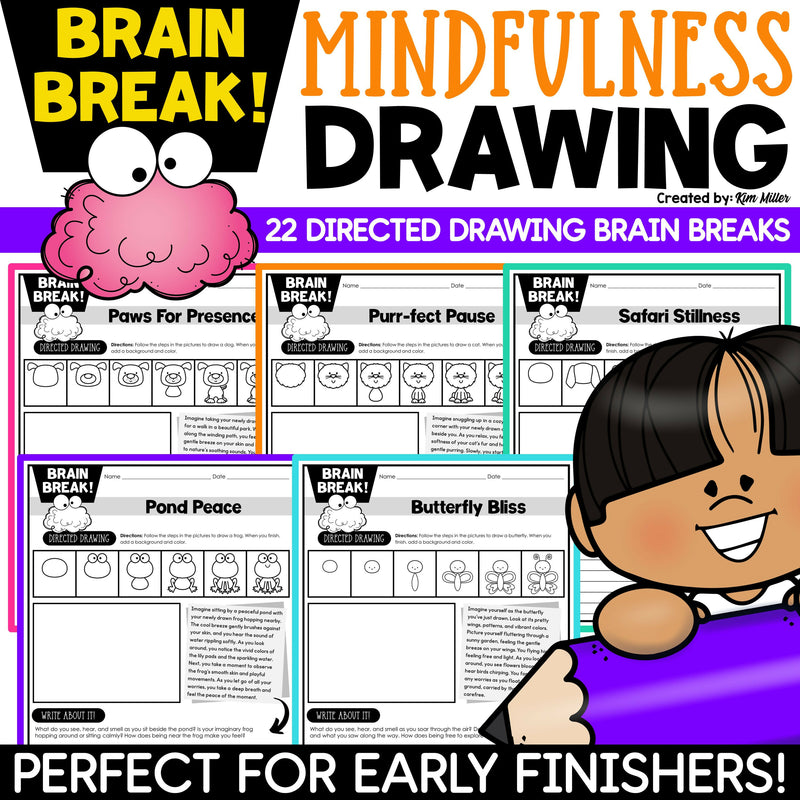 Mindfulness Activities Directed Drawing Writing Brain Breaks Calming Strategies