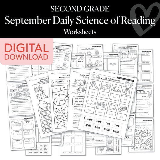 Second Grade September Daily Science of Reading