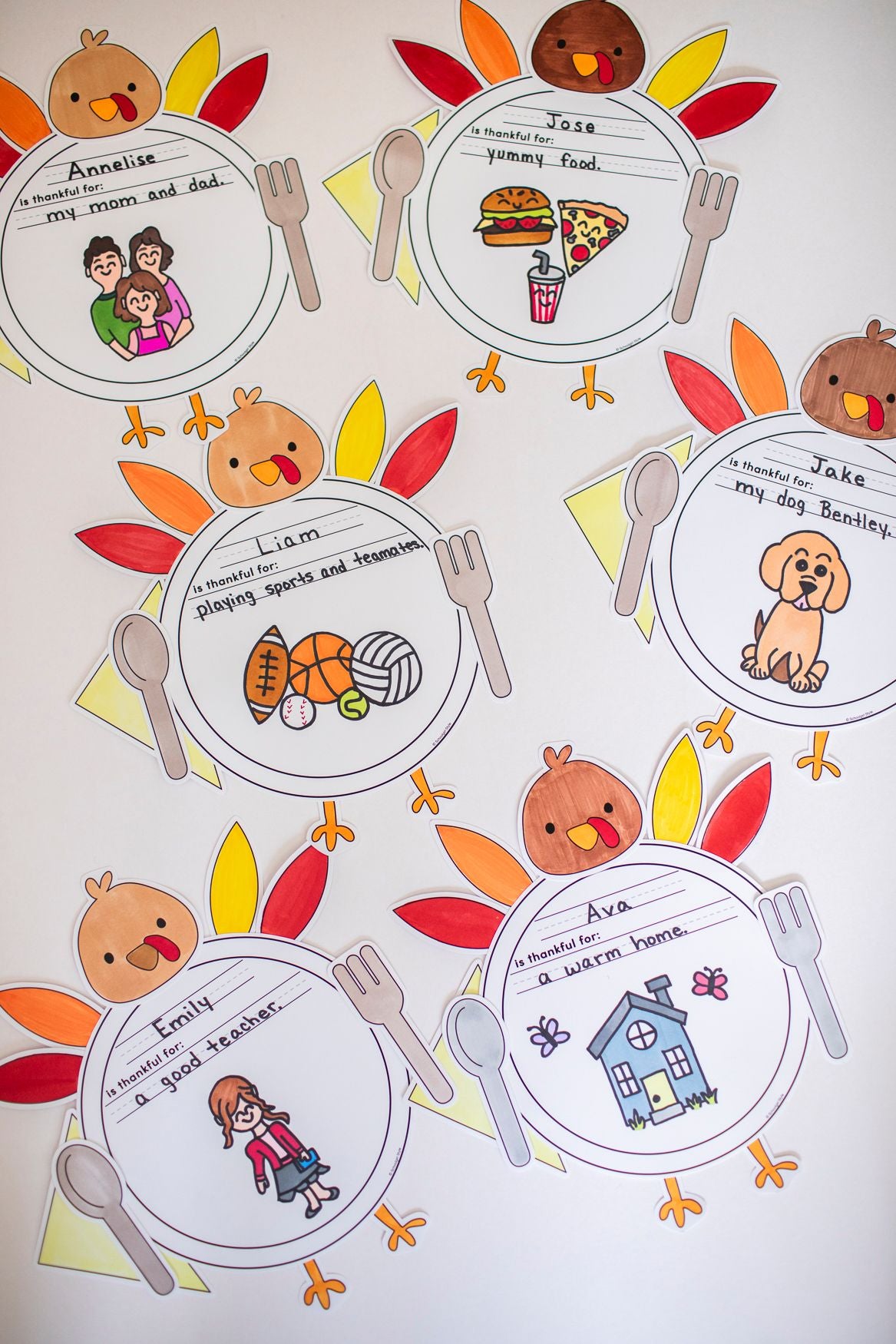 Printable Thankful Table Craftivity