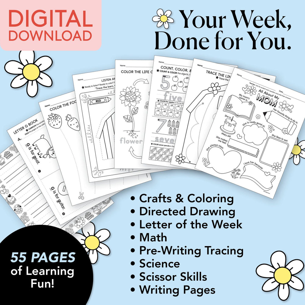 Printable Preschool May Week 1 Resources
