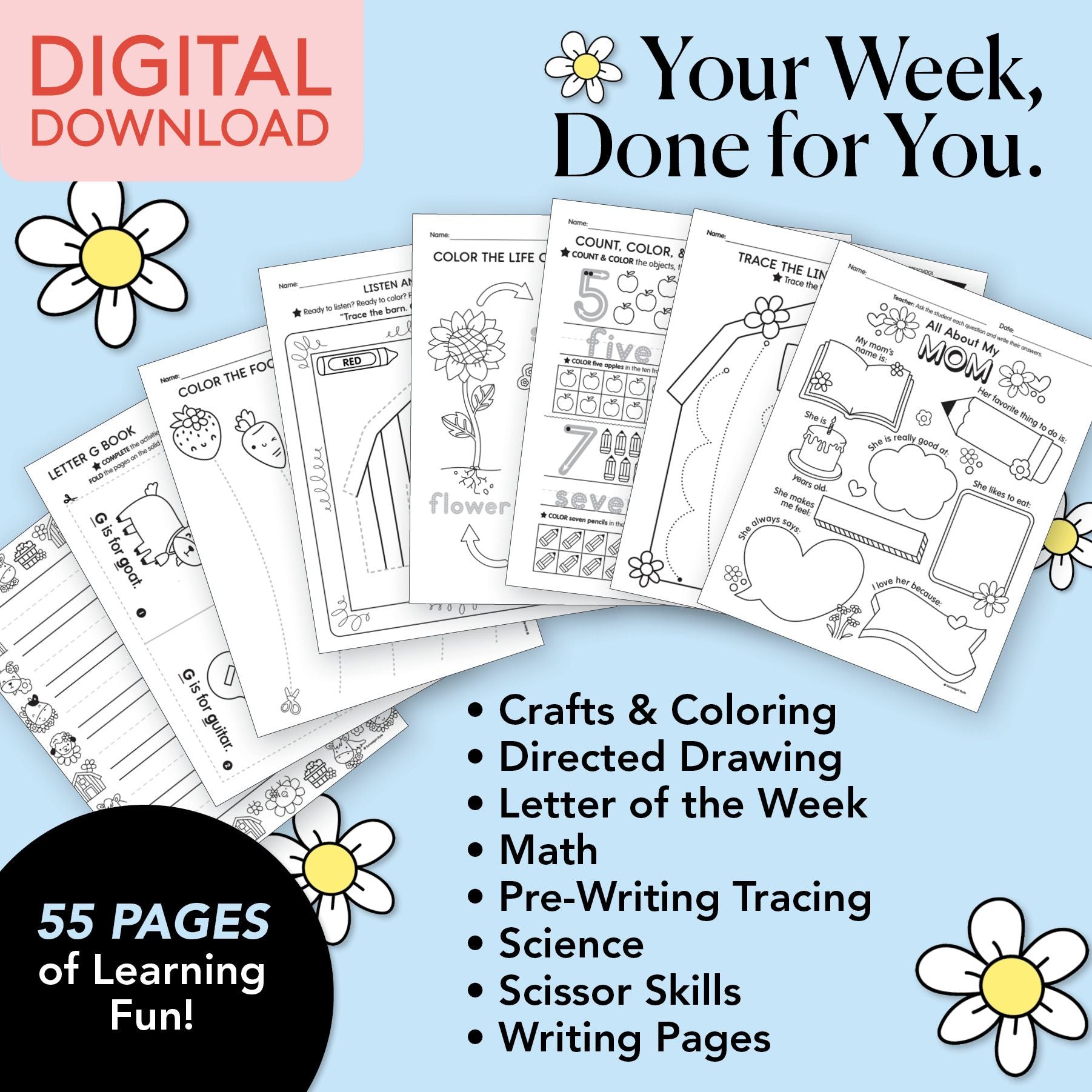 Printable Preschool May Week 1 Resources
