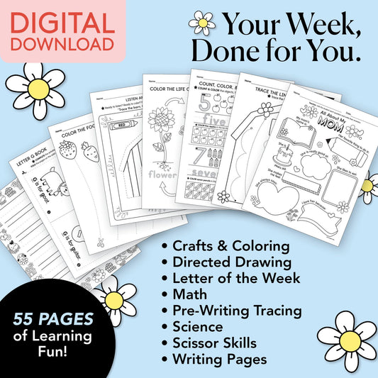 Printable Preschool May Week 1 Resources