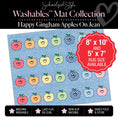 Load image into Gallery viewer, Happy Gingham Apples on Jean Classroom Mat by Schoolgirl Style

