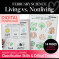 Load image into Gallery viewer, Printable February Science Living vs. Nonliving
