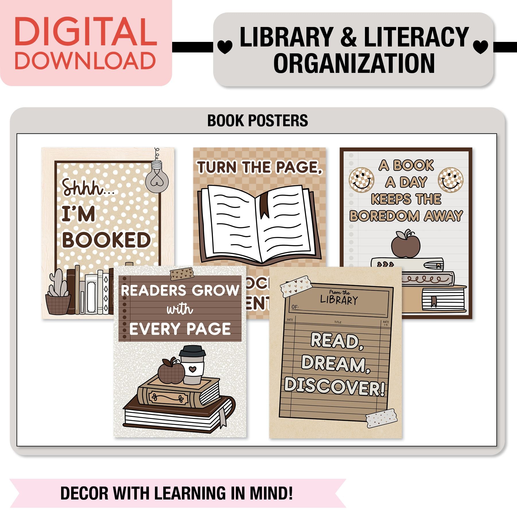 Printable Ultimate Neutral Classroom Management and Organization Bundle