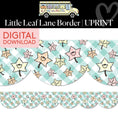 Load image into Gallery viewer, Printable Little Leaf Lane Border | A Year In Pastel
