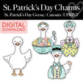 Load image into Gallery viewer, Printable March Goose and Costumes | St. Patrick's Day Charms

