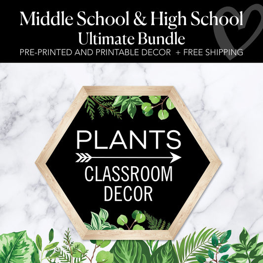 Plants Classroom Decor | Middle School & High School Ultimate Bundle