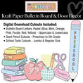 Load image into Gallery viewer, Pastel Kraft Paper Board & Door Decor Bundle | Banner Bar
