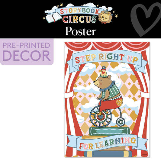 Step Right Up Vintage Poster | Storybook Circus