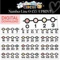 Load image into Gallery viewer, Printable Vintage Number Line 0-135 | Storybook Circus
