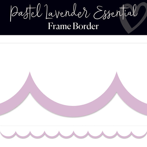Pastel Lavender Scallop Classroom border
