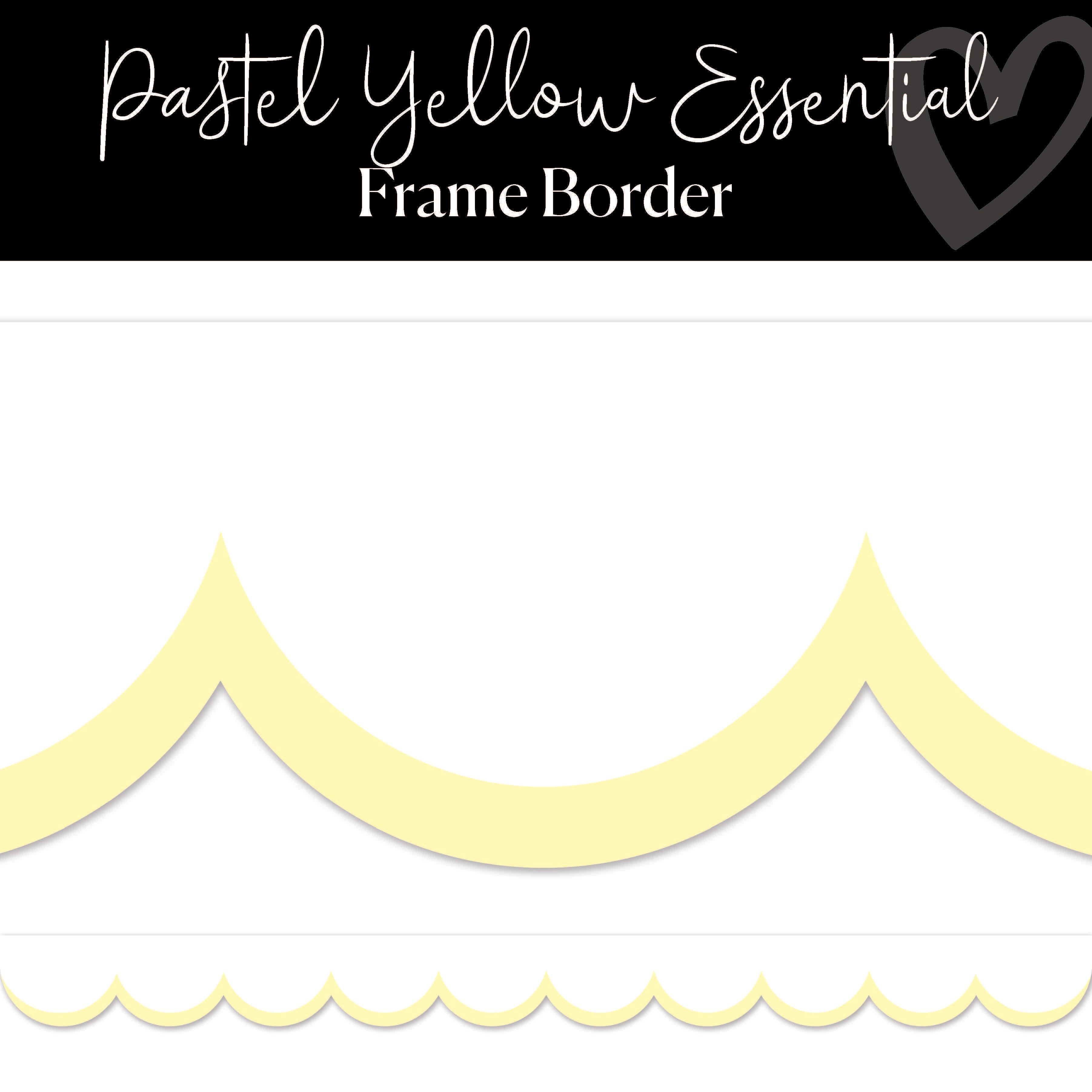 Pastel Yellow Bulletin Board Borders Schoolgirl Style pastel-yellow-bulletin-board-borders-schoolgirl-style