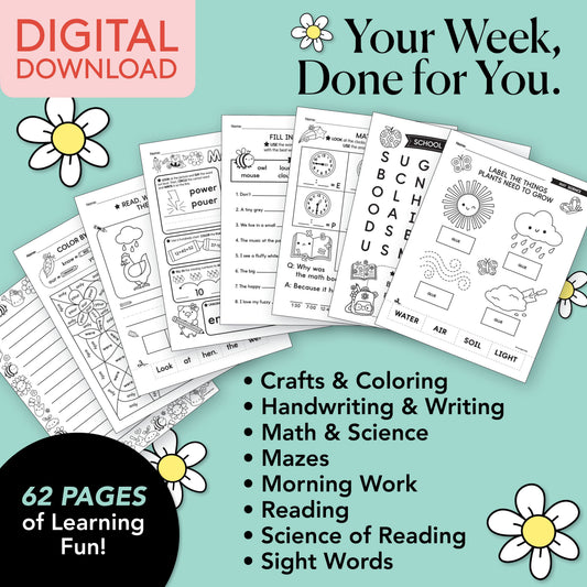 Printable First Grade May Week 3 Resources