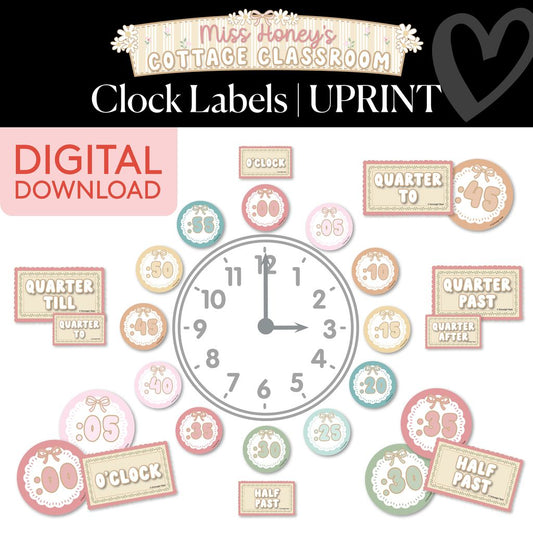 Printable Calming Clock Labels | Miss Honey's Cottage Classroom