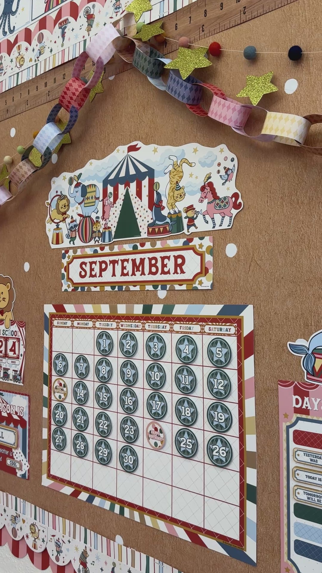 storybook circus calendar