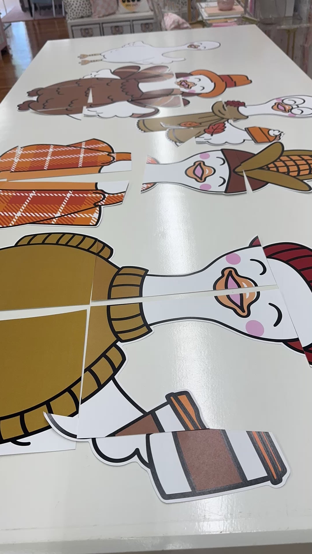 classroom goose extra large cutout and thanksgiving costume bundle 