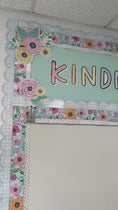 Load and play video in Gallery viewer, knock-out floral pastel bulletin board border 
