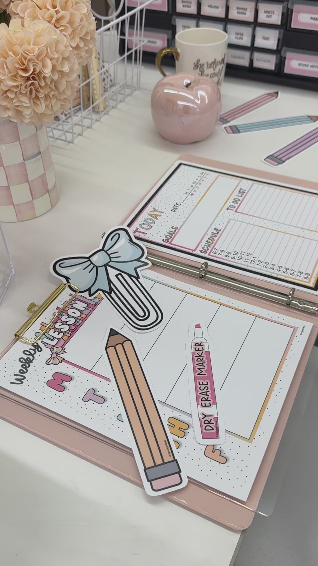 boho pastel editable toolbox labels 