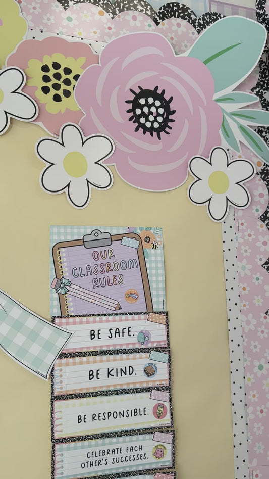pastel editable rules posters 