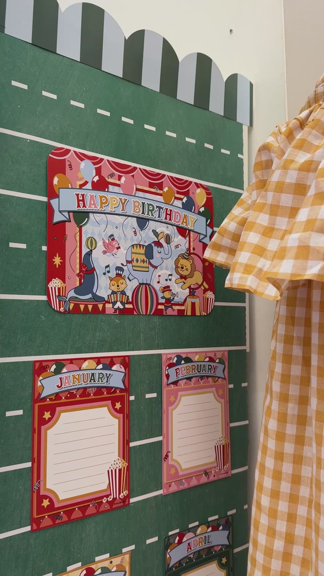 storybook circus birthday bulletin board set