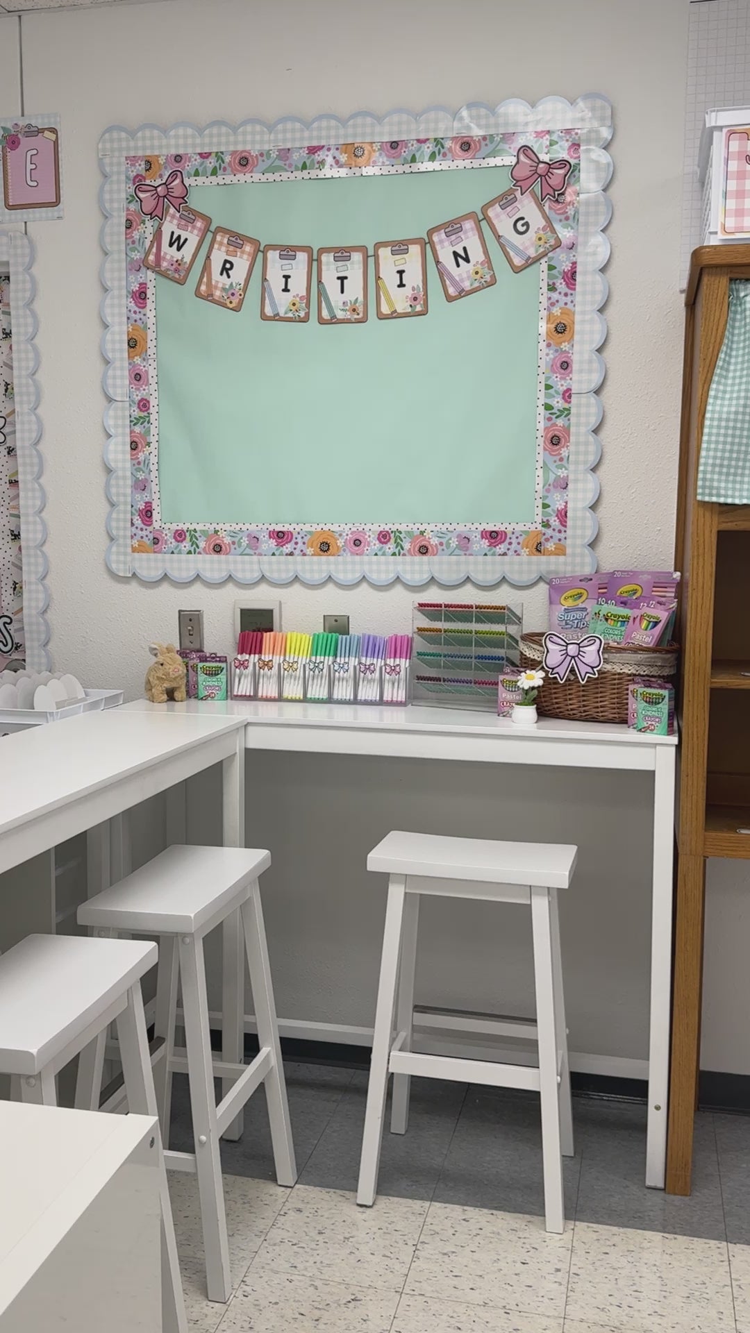 Pastel cottage core writing banner 