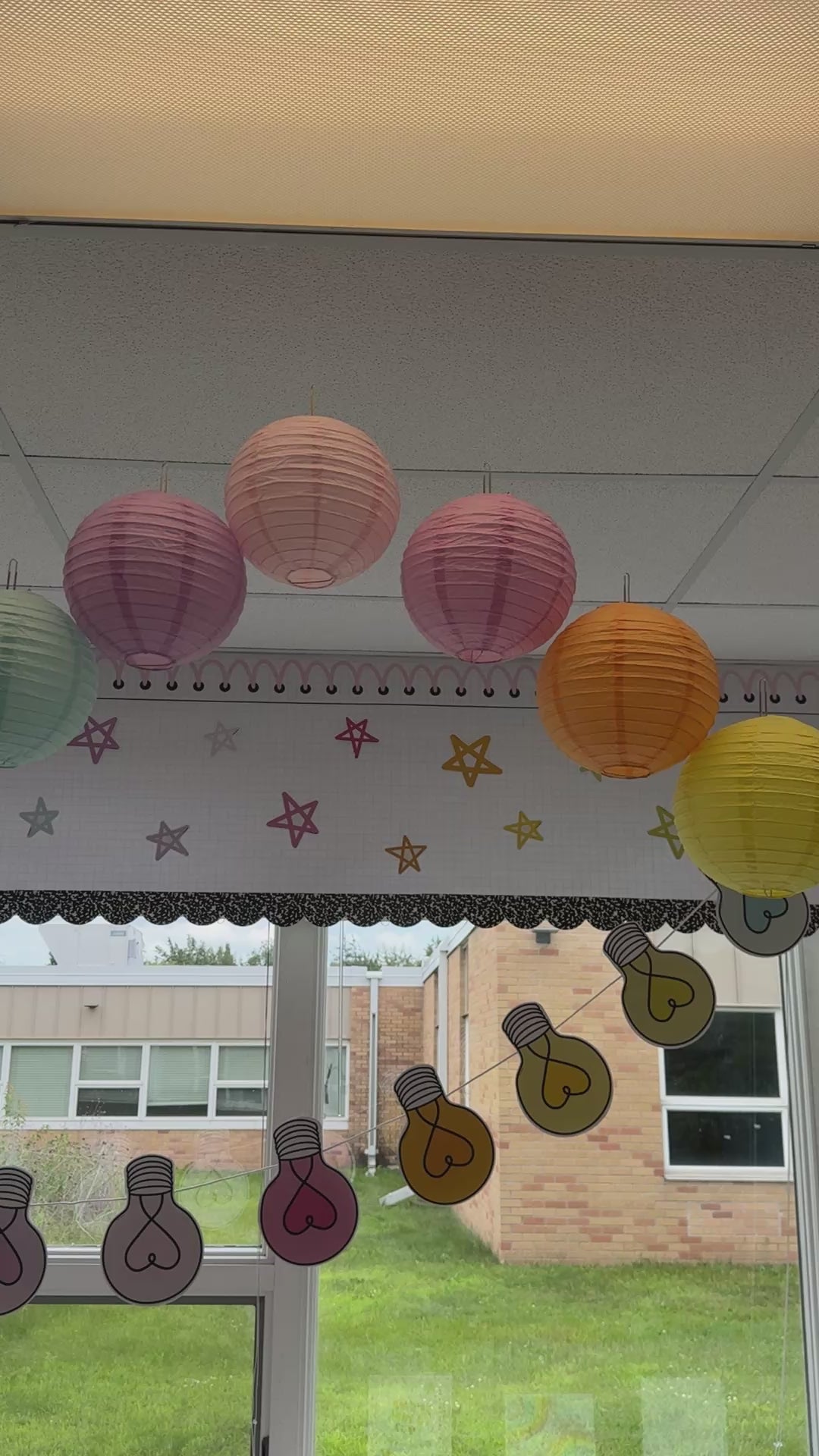 rainbow pastel lantern 7 pack