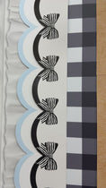 Load and play video in Gallery viewer, Classic Black and White Simply Sweet Bows Border | Simply Sweet
