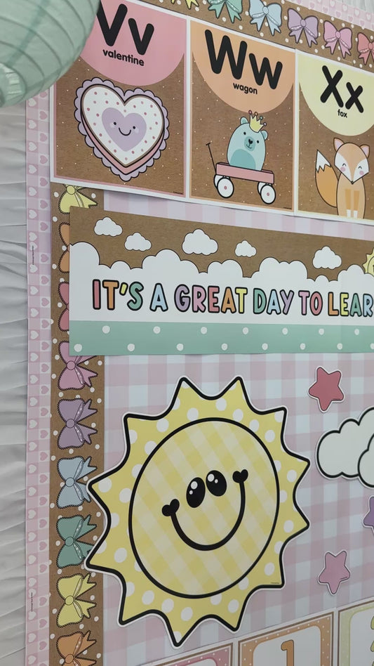 Its a great day to learn banner a year in pastel 