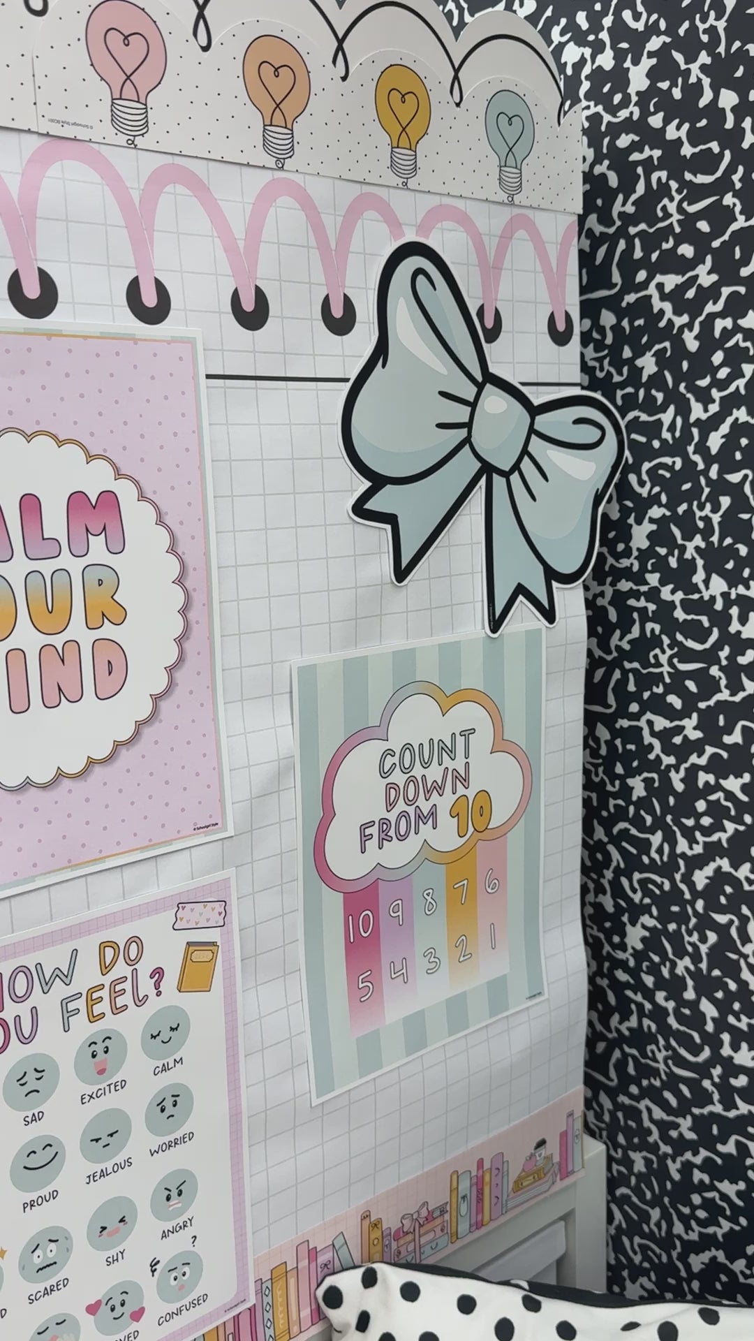 Boho Pastel Calming corner posters 