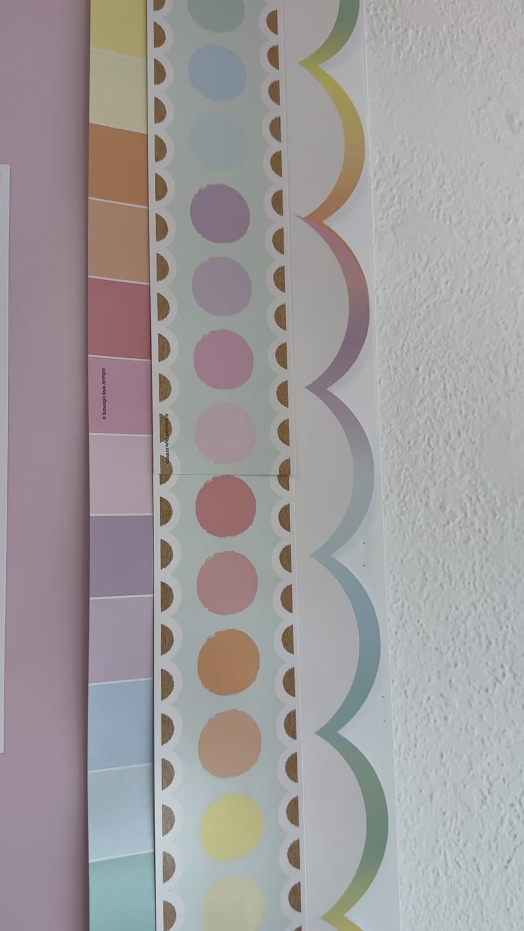 Mint Marker Dots Border | A Year In Pastel