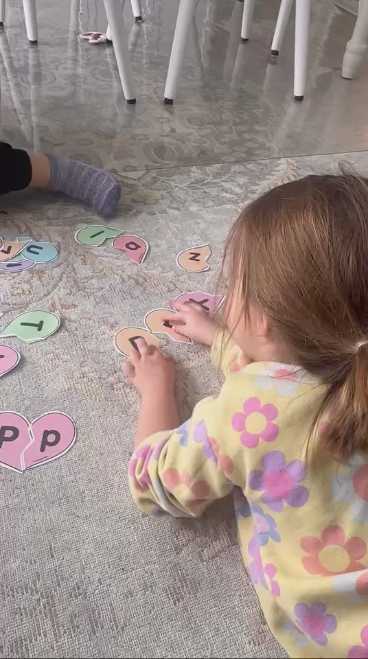 Printable Preschool February Alphabet Center