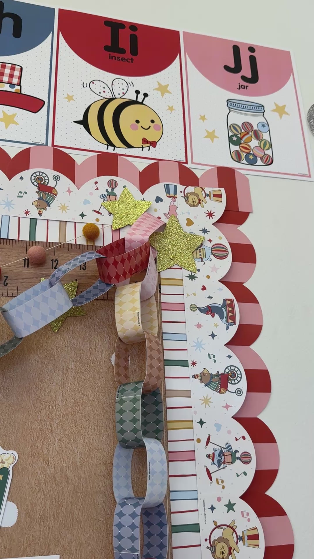 storybook circus paper chains