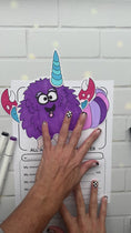Load and play video in Gallery viewer, printable my pet monster writing activity
