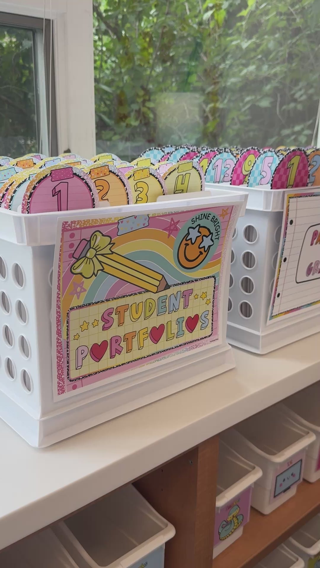 bright editable student portfolios 