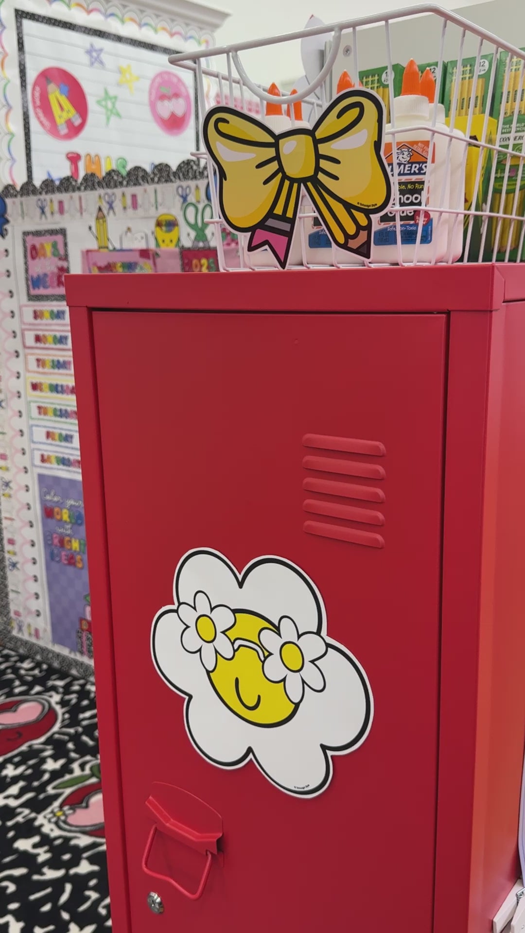 pink spiral notebook bulletin board paper 