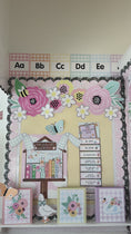 Load and play video in Gallery viewer, Pastel giant floral bulletin board set 
